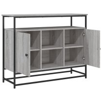 Lecco Wooden Sideboard Large With 2 Doors In Grey Sonoma Oak