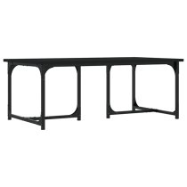 Rivas Wooden Coffee Table Rectangular In Black