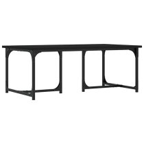 Rivas Wooden Coffee Table Rectangular In Black