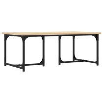 Rivas Wooden Coffee Table Rectangular In Sonoma Oak