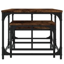 Rivas Set Of 2 Wooden Coffee Tables In Smoked Oak