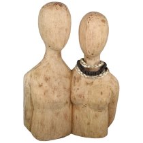 Braga Wooden Pair Sculpture In Natural