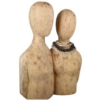 Braga Wooden Pair Sculpture In Natural