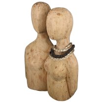 Braga Wooden Pair Sculpture In Natural