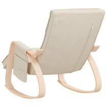 Isla Fabric Rocking Chair In Cream