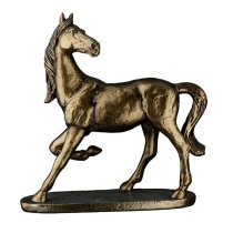 Ocala Polyresin Wild Horse Sculpture In Bronze