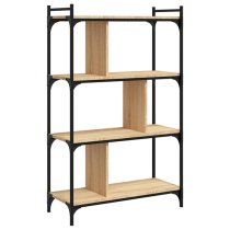 Irving Wooden Bookcase With 4-Tier In Sonoma Oak