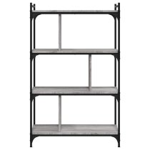 Irving Wooden Bookcase With 4-Tier In Grey Sonoma Oak