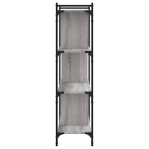 Irving Wooden Bookcase With 4-Tier In Grey Sonoma Oak