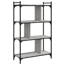 Irving Wooden Bookcase With 4-Tier In Grey Sonoma Oak