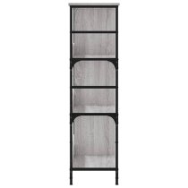 Izola Wooden Bookshelf With 6 Compartments In Grey Sonoma Oak