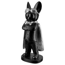 Ocala Polyresin Hero Dog Standing Sculpture In Black