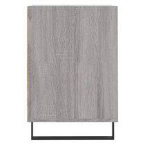 Bergen Wooden TV Stand With 2 Doors 2 Shelves In Grey Sonoma Oak