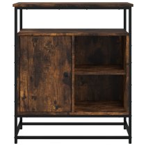 Ambon Wooden Sideboard With 1 Doors In Smoked Oak