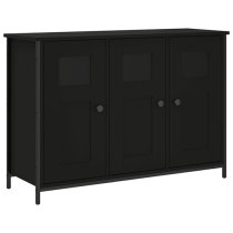 Ambon Wooden Sideboard With 3 Doors In Black