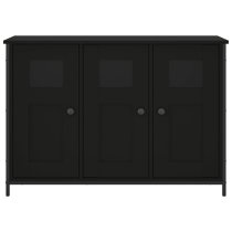 Ambon Wooden Sideboard With 3 Doors In Black