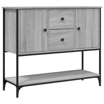 Ambon Wooden Sideboard With 2 Doors 2 Drawers In Grey Sonoma Oak