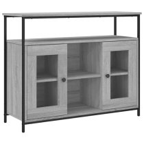 Ambon Wooden Sideboard With 2 Doors 1 Shelf In Grey Sonoma Oak