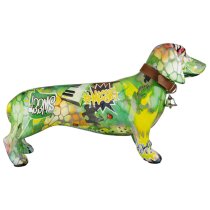 Ocala Polyresin Dog Standing Sculpture In Multicolour