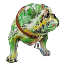 Ocala Polyresin Mops Standing Sculpture In Multicolour