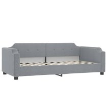 Hervey Fabric Daybed With Guest Bed In Light Grey