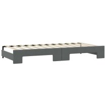 Hervey Fabric Daybed With Guest Bed In Dark Grey