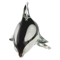 Newark Glass Killer Whale Sculpture In Black