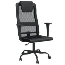 Salvo Mesh Fabric Home And Office Chair In Black