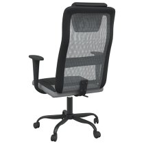 Salvo Mesh Fabric Home And Office Chair In Grey And Black