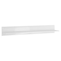 Trail High Gloss Wall Shelf 160cm In White