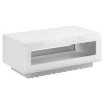 Trail High Gloss Coffee Table In White