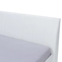 Iowa High Gloss Ottoman King Size Bed In White