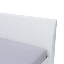 Iowa High Gloss King Size Bed In White