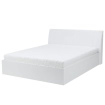 Iowa High Gloss King Size Bed In White