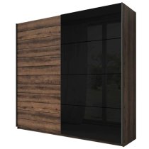 Glens Wooden Wardrobe 200cm 2 Sliding Doors In Monastery Oak