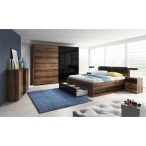 Glens Wooden Wardrobe 200cm 2 Sliding Doors In Monastery Oak