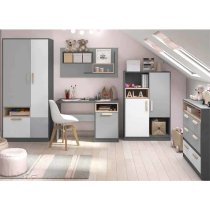 Pearl Kids Wooden Sideboard With 2 Doors 1 Drawer In Graphite