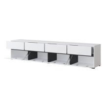 Kodak Wooden TV Stand With 4 Doors 4 Drawers In White