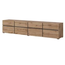 Kodak Wooden TV Stand With 4 Doors 4 Drawers In Wotan Oak