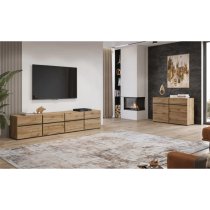 Kodak Wooden TV Stand With 4 Doors 4 Drawers In Wotan Oak