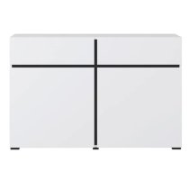 Kodak Wooden Sideboard With 2 Doors 2 Drawers In White