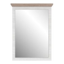 Iloilo Wall Mirror With Nelson Oak And Snowy Oak Wooden Frame