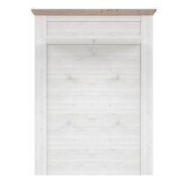 Iloilo Wooden Wall Coat Rack Panel In Nelson Oak And Snowy Oak