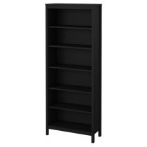 Barcila Wooden Bookcase With 5 Shelves In Black