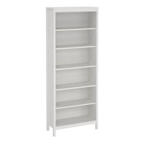 Barcila Wooden Bookcase With 5 Shelves In White