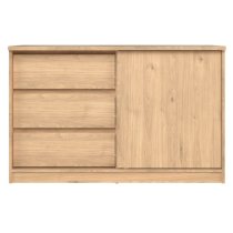 Nakou Sideboard With 1 Door 3 Drawers In Jackson Hickory Oak