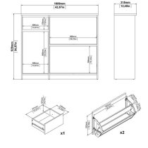 Nakou Shoe Storage Cabinet With 3 Doors 1 Drawer In Matt Black