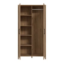 Mahon Wooden Wardrobe With 2 Doors In Waterford Oak