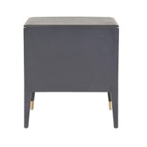 Dileta Wooden Bedside Cabinet With 2 Drawers In Brown