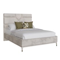 Dileta Wooden Super King Size Bed In White